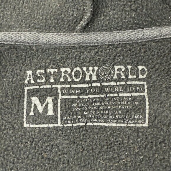 Travis Scott Astroworld Wish You Were Here Black Hoodie M - Picture 2 of 13
